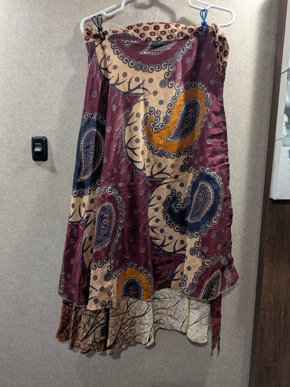 Darn Good Yarn Silk Sari Wrap Skirt | Reversible | Boho | Fall Vibes